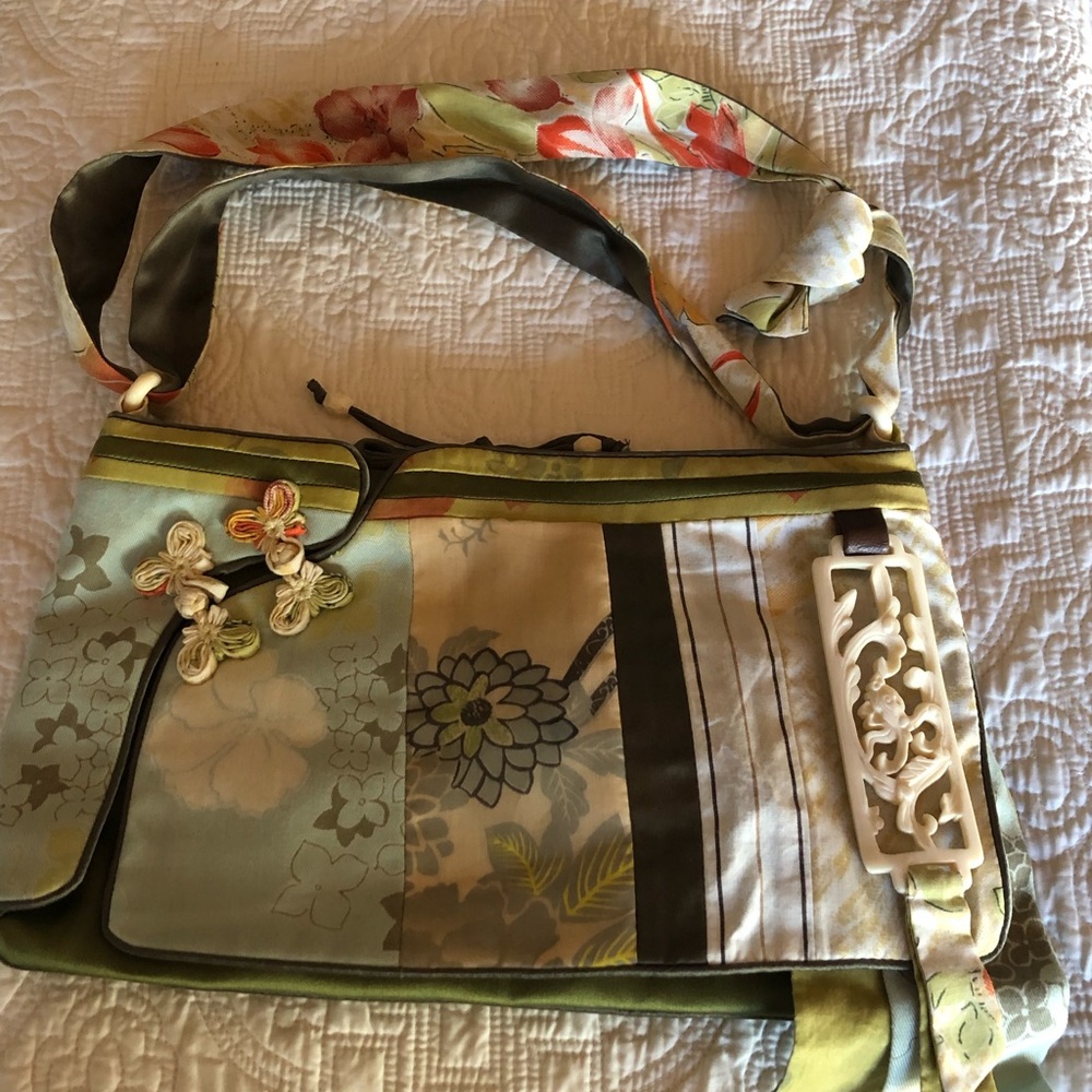Jamin Puech small silk purse with shoulder straps